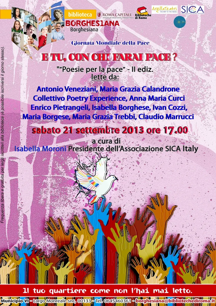 Immagine per Ovunque libereremo la pace attraverso la poesia e la poesia, di certo, libererà noi!